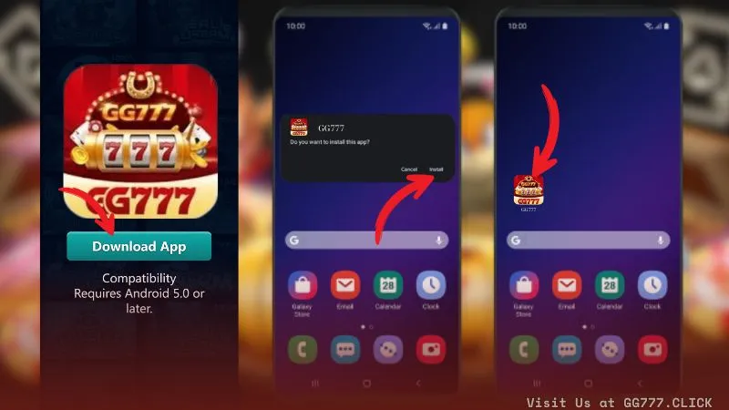 Install GG777 App Android